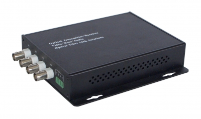 4 Channel Fiber Optic Video Transceiver